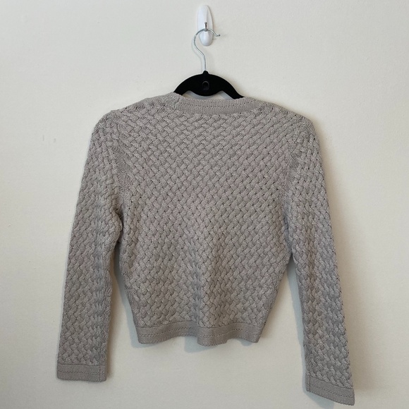 Gray Banana Republic Hook Front Knit Sweater - Picture 4 of 7